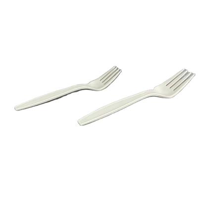 China 100% Biodegradable Disposable Corn Starch Biodegradable Plastic Fork for sale