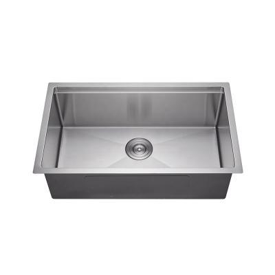 China Without Faucet 25x18 Inch Stainless Steel Bowl Handmade Single Bowl Undermount Kitchen Sink for sale