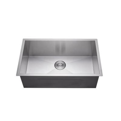 China Without Faucet 304 Stainless Steel Handmade Undermount Kitchen Sink for sale