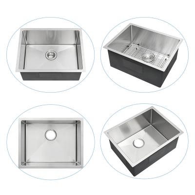 China Without Faucet Undermount Sink 23x18 Inch Single Bowl Stainless Steel Kitchen Sink for sale