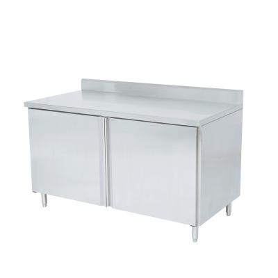 China Resturant / Hotel Equipment Stainless Steel Storage Cabinet Catering Table For Kitchen for sale