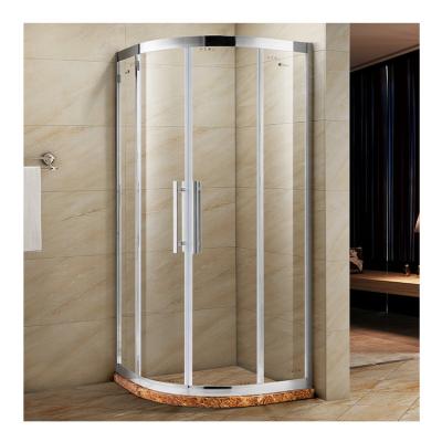 China Modern American Tempered Glass Shower Enclosure Rectangle Sliding Barn Door Frameless Shower Enclosure for sale