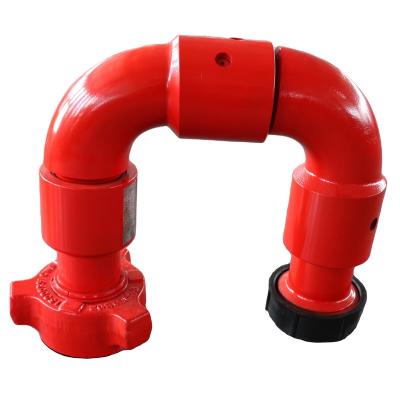 China Chicsan Swivel Joint Style 10 Inch Long End fig1502 Long Connection Hammer Unions Good / Snap Service 2 x Sweep for sale