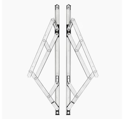 China Modern India Vietnam upvc couple spline side hung 2 bar awning parallel windows side chafe open stay for sale