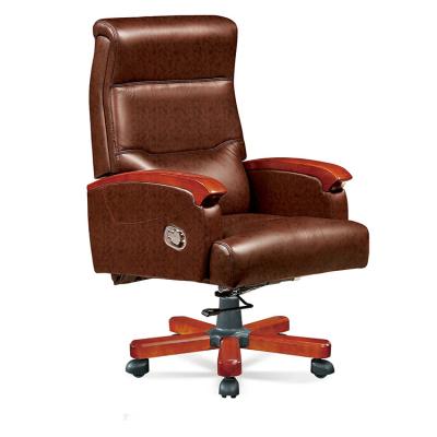 China High Back Design Office Ergonomic Adjustable Back Chair Computer Swivel Chair Executive Leather Chair (Waist) for sale