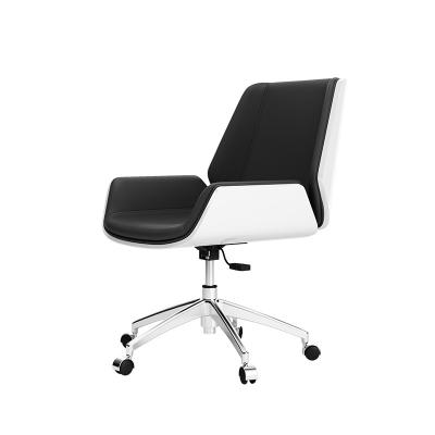 China White Ergonomic Office Chair Adjustable Height Executive Office Chair Rotating Leather Chesterfield Chair for sale