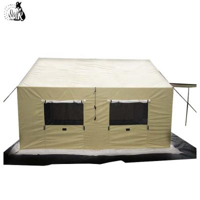 China Outdoor Waterproof Steel Canvas Single Pole Camping Tent for sale