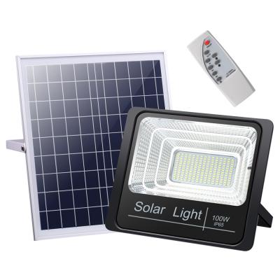 China Unborn Outdoor Dusk Outdoor IP67 All In One 60W LED Solar Flood Light With Remote Control for sale