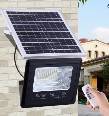 China China Suppliers 40W 50W 60W 100W Outdoor Solar Collector Wall Light Outdoor Flood Light With Remote Control for sale