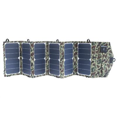 China USB Port Solar Panel 40W Sunpower Outdoor Portable Solar Batteries Folding Solar Panel Charger 290*165*41mm for sale