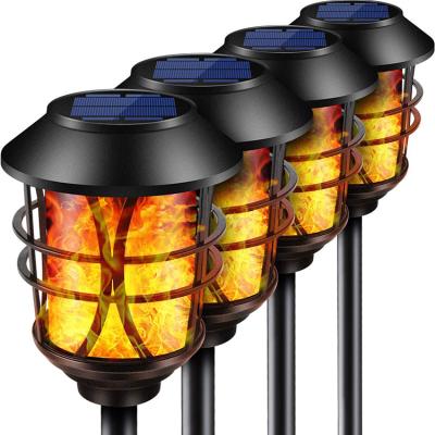 China Tempered Glass Solar Torch Garden Lighting Outdoor Lantern Solar Powered Christmas Light Gecoration Garden Lights for sale