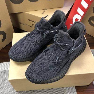 China 2021 Fashion Trend Best Quality Breathable Women Sports Shoes Reflective Original Zebra Yeezy 350 V2 Custom Men Fashion Sneakers for sale