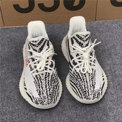 China Fashion Trend Premium Custom Branded Sneakers Men Fashion Sneakers Zapatos Originals Yeezy 350 Reflective Zebra for sale