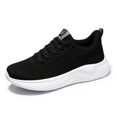 China Fashion trend women casual shoes 2021 sports flying casual shoes shape lit sports shoes for woman for sale