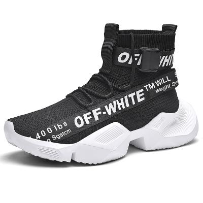 China CUSTOMER REVIEWS (0)‎ Hot Design Breathable Non-slip Big Size Sock Cushioning Shoes Platform Custom Logo AJ Style Fashion Sneakers For Men Sport for sale