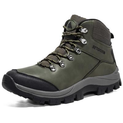 China Round Customized Outdoor Top High Quality Waterproof Trekking Walking Boots High Rise Boots For Men for sale