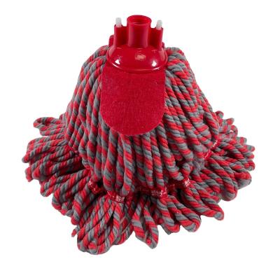 China Super Sustainable Cleaning Effect Special Design 150 Grams Microfiber Round Wire Mop Head for sale