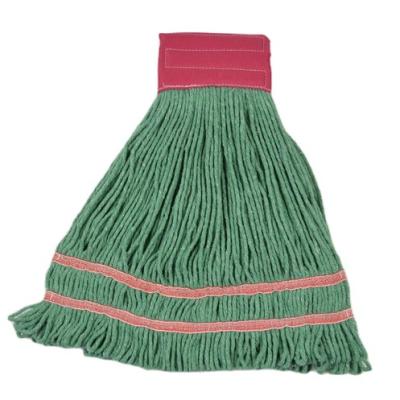 China End Sustainable Commercial Industrial Twine Loop Wet Mop Head With Universal Headband, Super Absorbent Cotton Yarns for sale