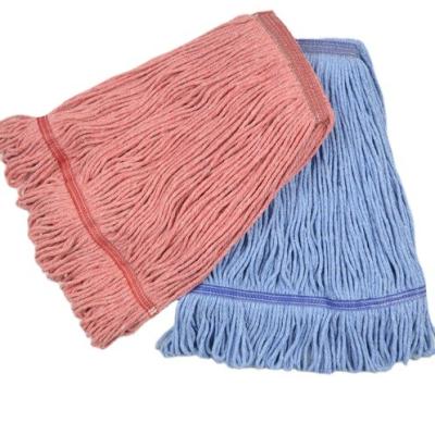 China Multifunctional Sustainable Restaurant Household Standard Wipe Clean Wet Cotton Mop Floor Aluminum Handle for sale