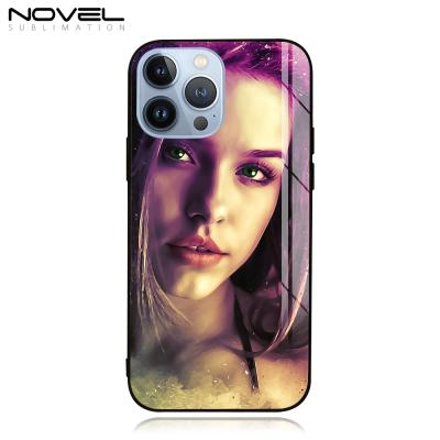 China Dust& 2021 New Arrival 2D Scratch Proof Custom Sublimation Tempered Glass Phone Case For iPhone 13 Pro Max for sale