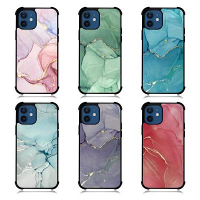 China Dirt-Resistant For iPhone Series 2D TPU Corner Bumper Phone Cases Sublimation Shock Proof And Double Protection for sale