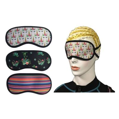 China OEM Printing White Neoprene Sleeping Eye Cover Customized Sublimation Blank Blank Visor for sale