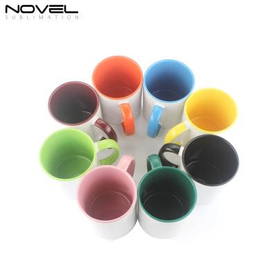 China Europe 2020 newest color fringe sublimation online mug factory direct ceramic mugs support custom designs for sale