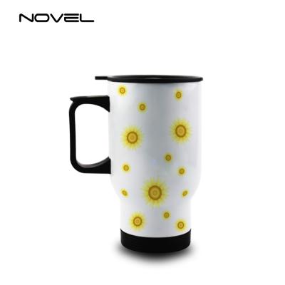 China CLASSIC White Color 14oz Stainless Steel Sublimation Empty Car Mug for sale