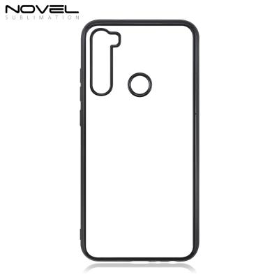 China OEM Printing Soft Flexible Sublimation TPU Back Cover With Plastic Sheet For Redmi Note 8 for sale