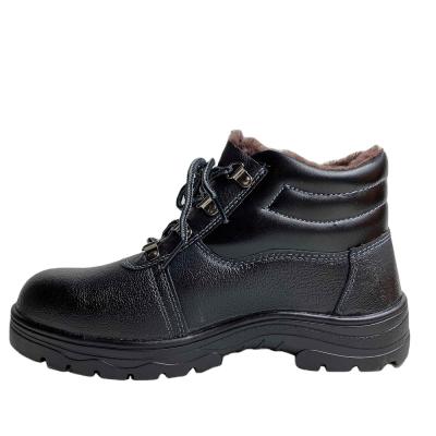 China Hot Sale Genuine Leather Steel Toe Anti-Stick Steel Toe Safety Shoes For Construction Site for sale