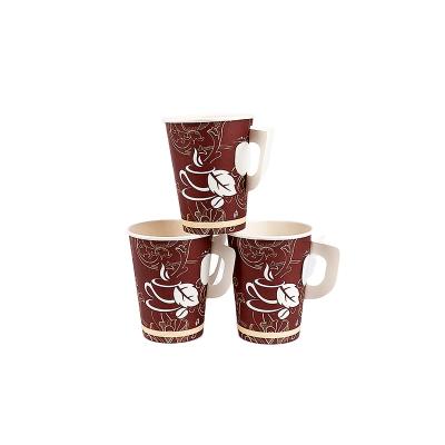 China Factory Hot Selling Anqing Customizable Disposable Coffee Cup With Handle Paper Cup For Coffee Packaging for sale