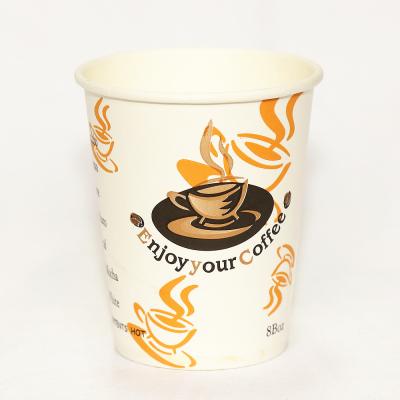 China Single Double Wall 16oz Customized Printing Large Size Disposable Coffee Paper Beverage Cardboard Disposable Cup With Lid for sale