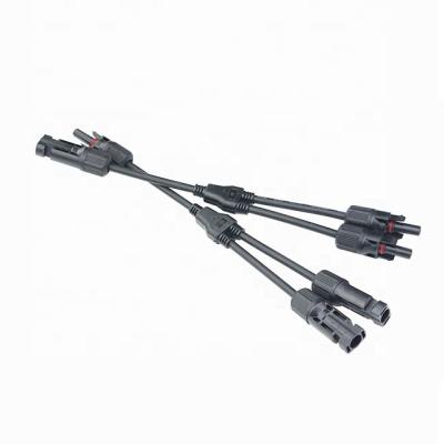 China Splitter Solar Power Y Adapter Wire Branch PV System Male Female Solar Panel Connector Cable for sale