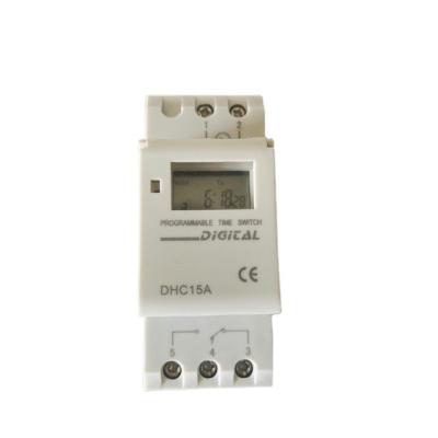 China 7 Days 24 Hours Time Switch DHC15A (AHC15A) Programmable Digital Timer Switch With Battery for sale