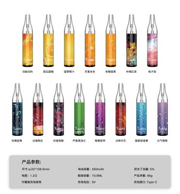 China O dispositivo recarregável descartável de 10ml Vape conduziu com a bateria 700mah à venda