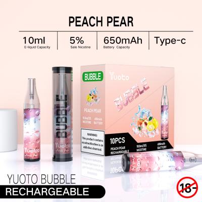 Chine Bulles de Mesh Coil 4500puff Yuoto, 650mah Dispossble Ecigratetes Vape à vendre