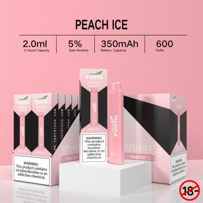 China 1pack/23g Yuoto 600 sopra gelo descartável do rosa do sistema da vagem dos sabores de Vape 12 à venda