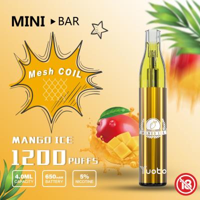 Cina Concentrazione eliminabile 50mg/ml del soffio YUOTO Vape del minibar 1200 in vendita