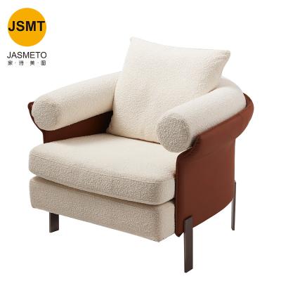 China Small Scandinavian Fresh Fashion Furniture Chair Household Small Fabric Sofa Coffee Shop Practical Single Seat Sofa for sale