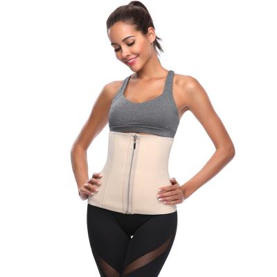 China VF2130- Breathable Satin Color Women Cupless Bustier Firm Tummy Control Lace Up Waist Training Corset 26 Steel Bones for sale