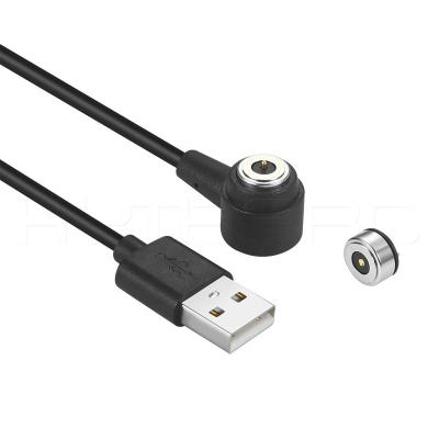 China MP3/MP4 Player Magnetic Elbow 2 Pin Power Pogo Pin USB Battery Charging Cable for sale