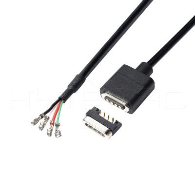 China 4 Pogo Player Smart Magnetic MP3/MP4 Pin Power Data USB Self Mating Cable for sale