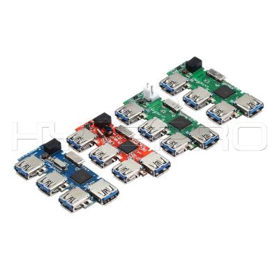 China Fast Power Charging Ultra Online DC I/O USB Hub 4 Port Female PCB Assembly Printed Circuit Board for sale