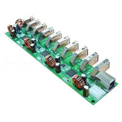 China Reliable High Speed ​​Best Transmission Rate 10 USB Port 3.0 USB Hub Multi Assembled PCB Set for sale