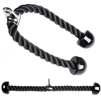 China Smooth and burr-free without hurting Hands Grip Hot Selling Double Hands Grip Fitness Tricep Rope Biceps Rope Fitness Accessories Pull Rope Gym Equipment Tricep Pulley Kit for sale