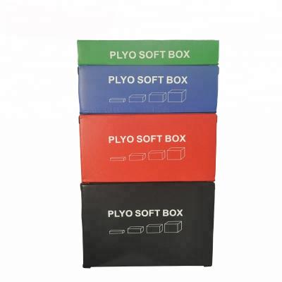 China Gym Used PU Leather Soft Foam Jump Plyo Box Anti-Slip for sale