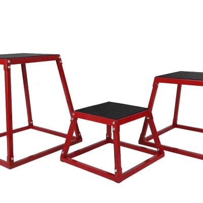 China High Quality Fitness Cross Power Esercise GYM Box Set Hot Selling Steel Plyometric Box for sale