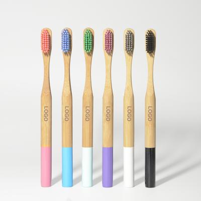 China Home 15g Bamboo Charcoal Toothbrush Soft Bristle Customized Logo for sale