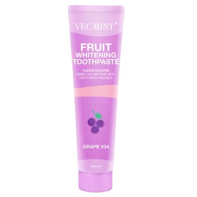 China Oral Care Teeth Whitening Natural Fruit Flavor Toothpaste for All Ages for sale