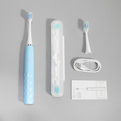 China 4 de borstel leidt Lichtgewicht Elektrisch Navulbaar Sonic Toothbrush With Smart Timer Te koop